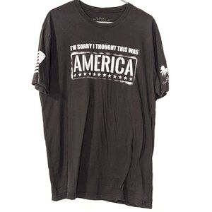 Club Grunt Style "I'm sorry I thought this was America" XL tee